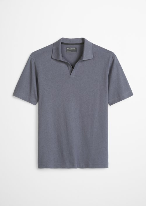 Regular short-sleeved jersey shirt — Faded Blue
