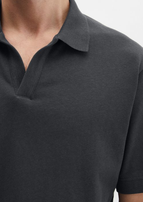 Regular short-sleeved jersey shirt — Dark Navy