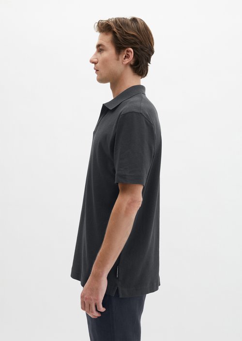 Regular short-sleeved jersey shirt — Dark Navy
