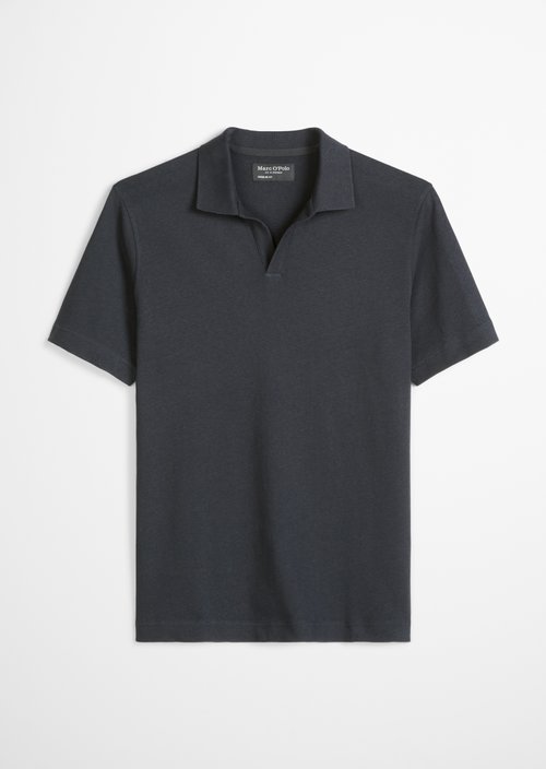 Regular short-sleeved jersey shirt — Dark Navy