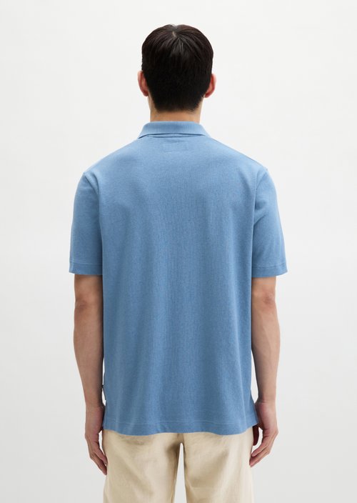 Regular short-sleeved jersey shirt — Provincial Blue