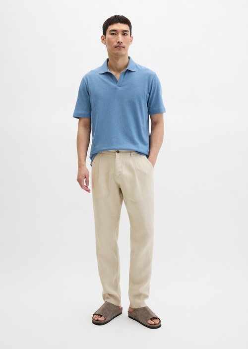 Regular short-sleeved jersey shirt — Provincial Blue