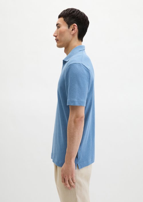 Regular short-sleeved jersey shirt — Provincial Blue