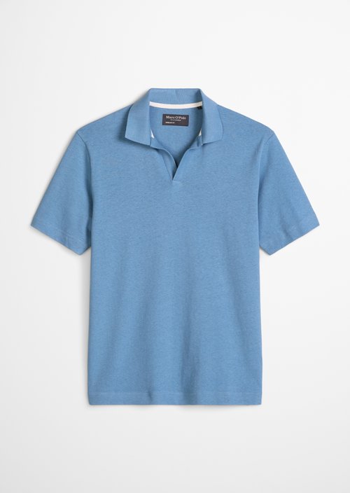 Regular short-sleeved jersey shirt — Provincial Blue