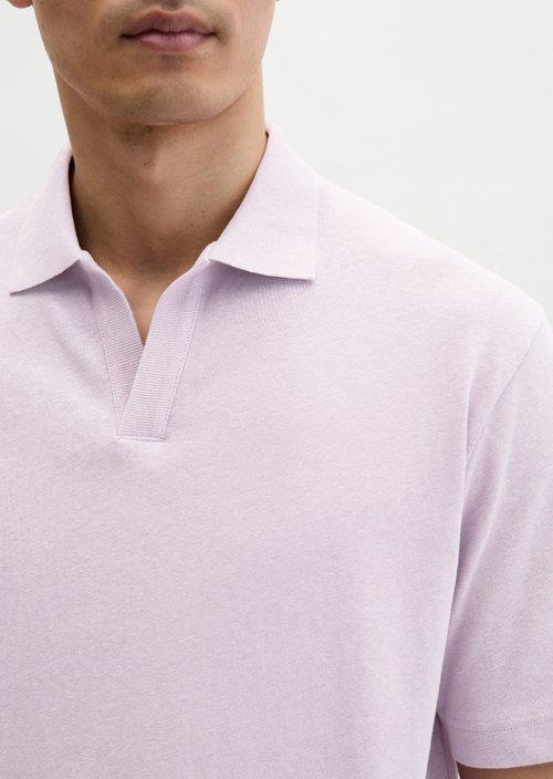 Regular short-sleeved jersey shirt — Scattered Orchid