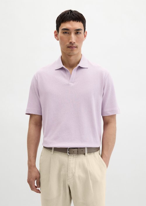 Regular short-sleeved jersey shirt — Scattered Orchid