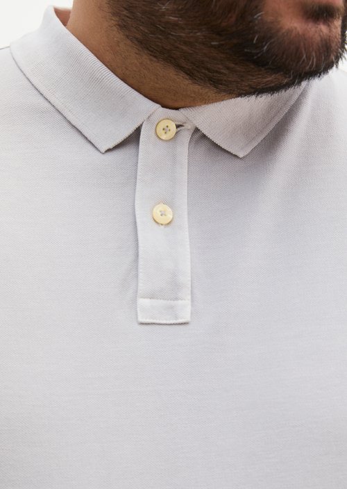 Piqué regular polo shirt — Concrete Clay