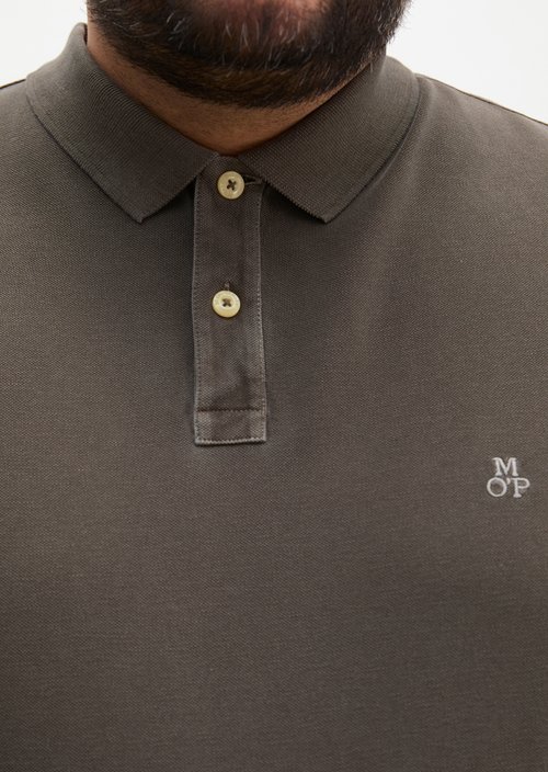 Piqué regular polo shirt — Dark Nickle