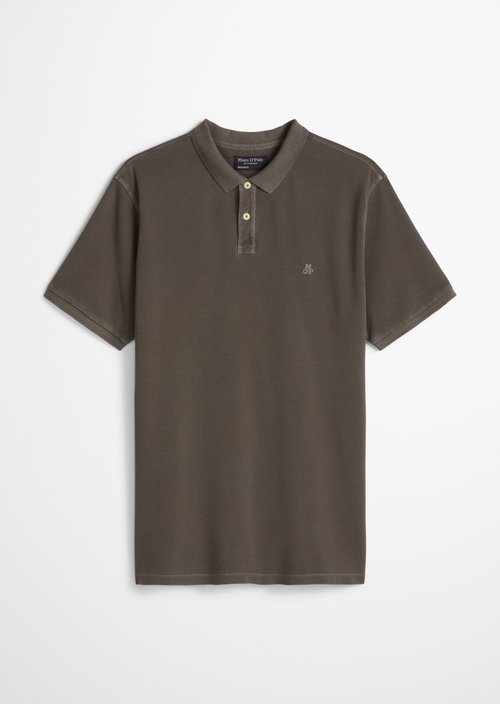 Piqué regular polo shirt — Dark Nickle