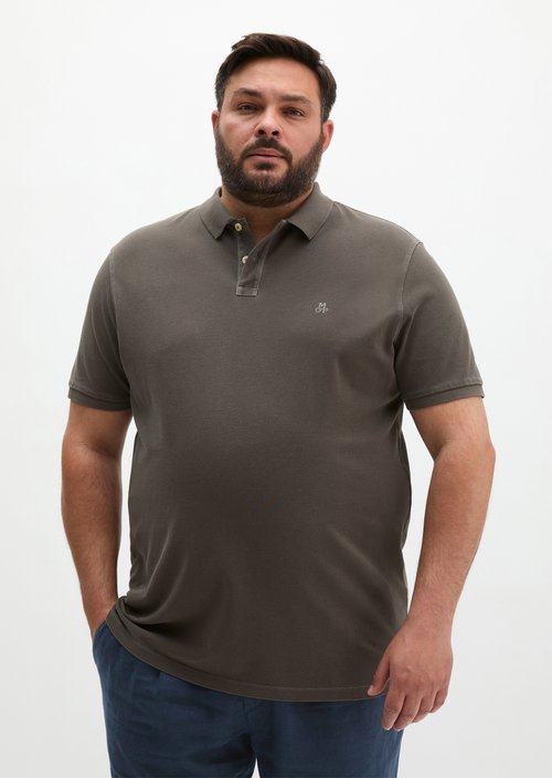 Piqué regular polo shirt — Dark Nickle