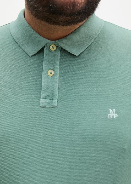 Piqué regular polo shirt — Midnight Moss