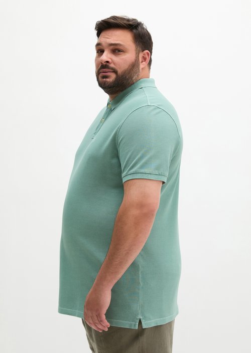 Piqué regular polo shirt — Midnight Moss