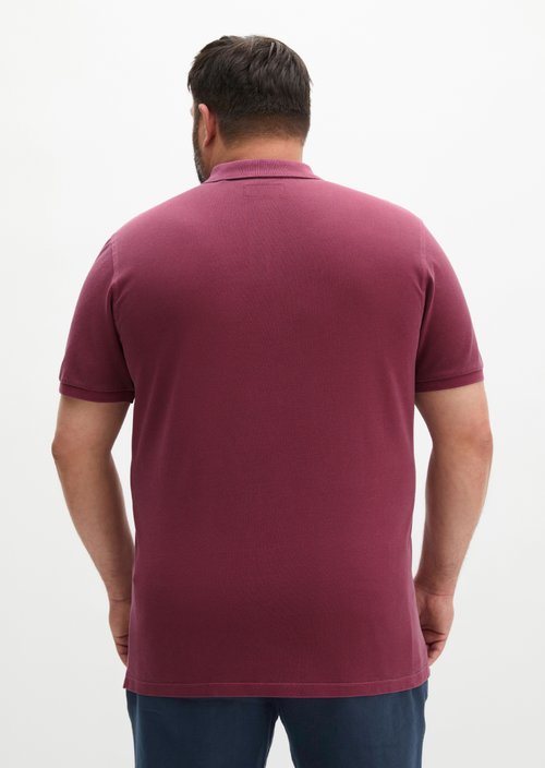 Piqué regular polo shirt — Acai Red