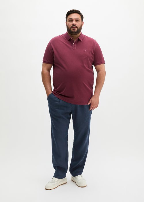 Piqué regular polo shirt — Acai Red