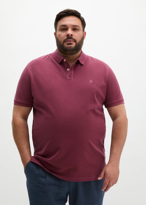 Piqué regular polo shirt — Acai Red