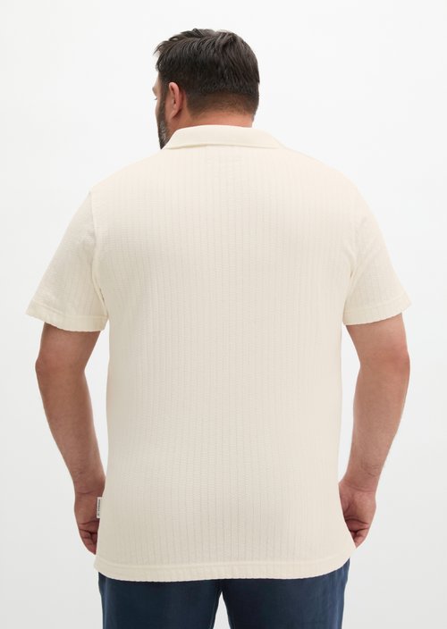 DfC polo shirt Jersey Structure regular — Silky White