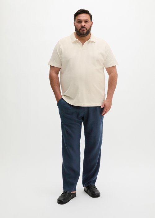 DfC polo shirt Jersey Structure regular — Silky White