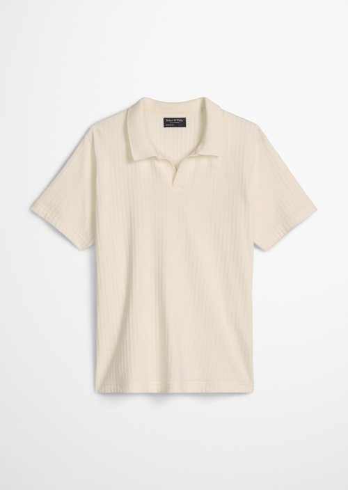 DfC polo shirt Jersey Structure regular — Silky White