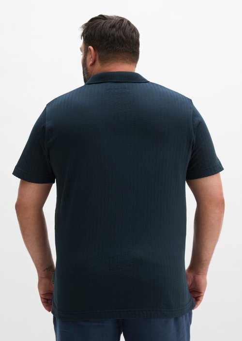 DfC polo shirt Jersey Structure regular — Dark Navy