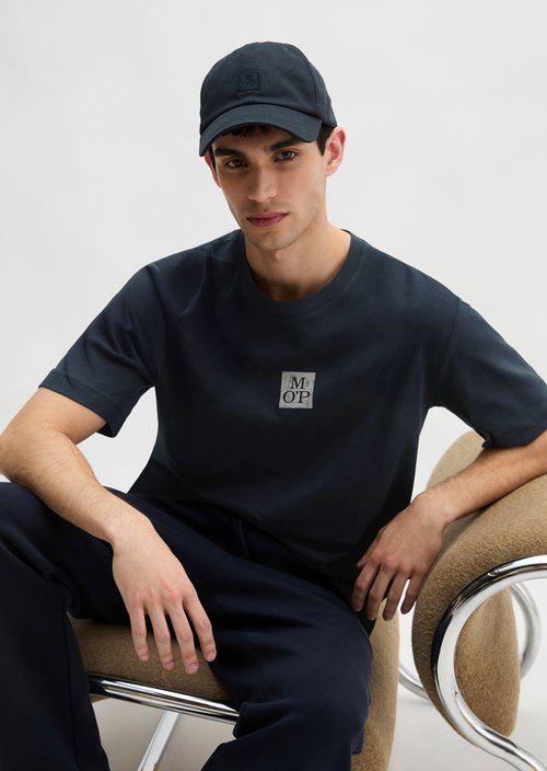 Marc O'Polo T-shirt regular, Heren, blauw, Xs, 100% Katoen