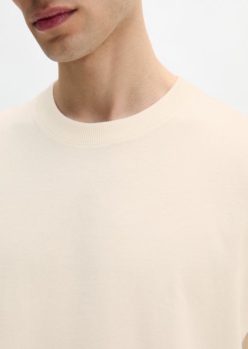 Relaxed T-shirt — White Cotton