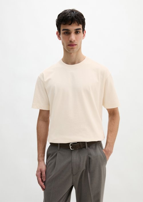 Relaxed T-shirt — White Cotton