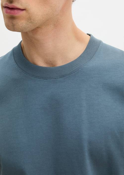 T-shirt relaxed Stormy Blue en vue détaillée