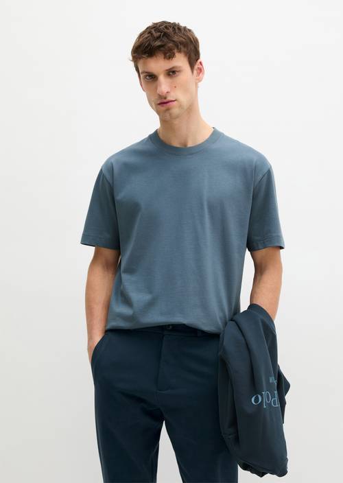 T-shirt relaxed Stormy Blue en vue de face