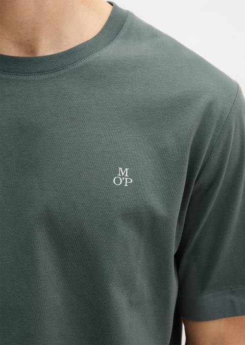 Basic-T-Shirt regular Skipping Stone in Detailansicht