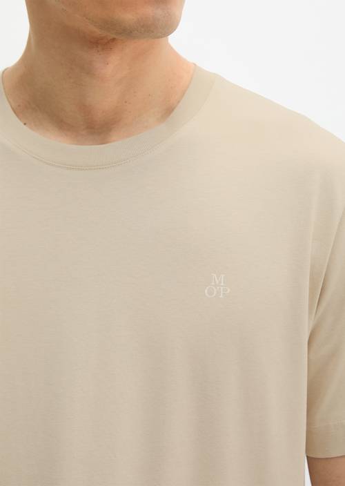 Basic-T-Shirt regular Light Oat in Detailansicht