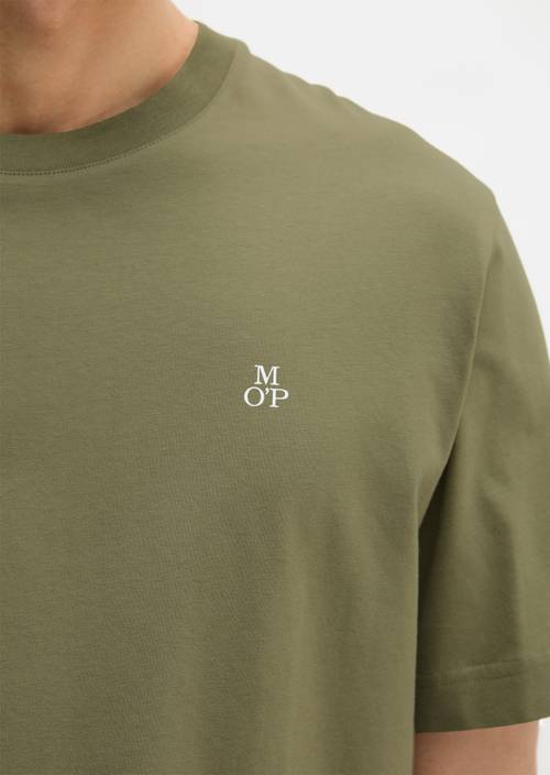 Basic-T-Shirt regular Avery Fern in Detailansicht