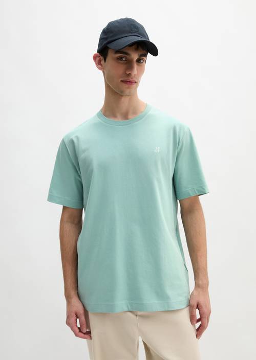 Basic-T-Shirt regular Midnight Moss in Frontalansicht