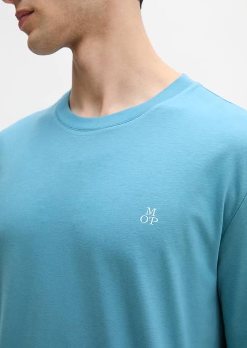 Basic-T-Shirt regular Blue Dawn in Detailansicht