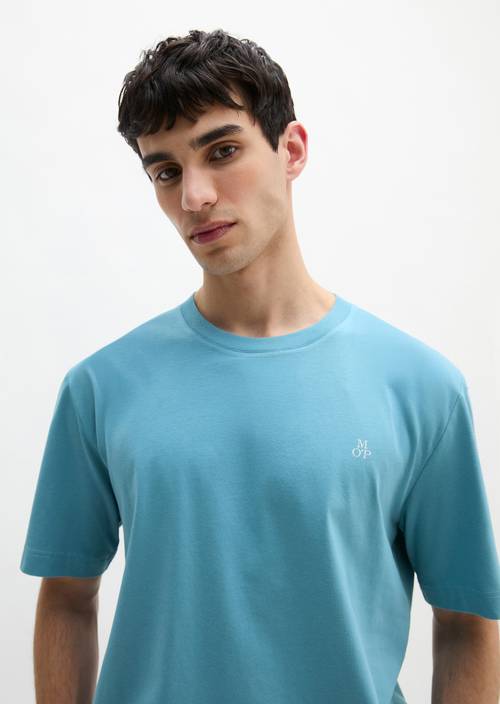 Basic-T-Shirt regular Blue Dawn in Frontalansicht