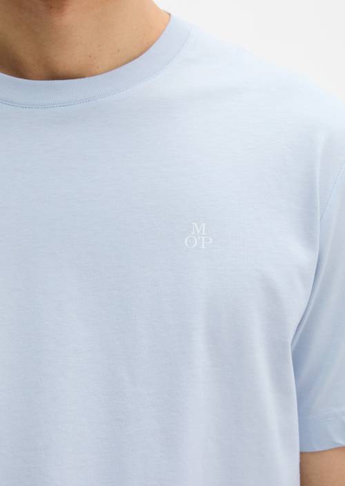 Basic-T-Shirt regular Calm Blue in Detailansicht