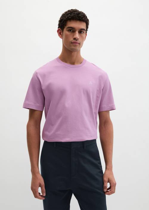 Basic-T-Shirt regular Scattered Orchid in Frontalansicht