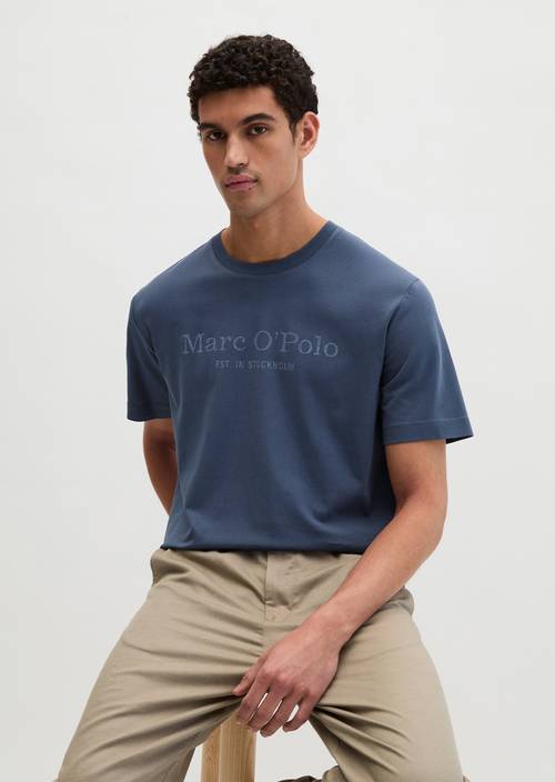 T-shirt regular Faded Blue in vooraanzicht