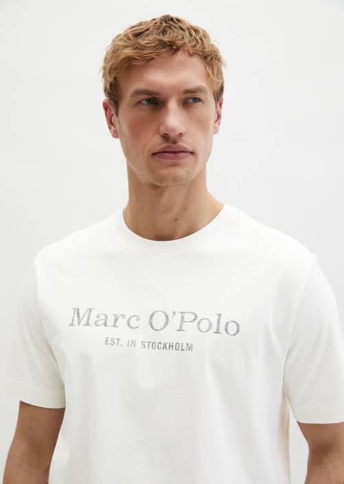 T-shirt regular White Cotton in detailaanzicht