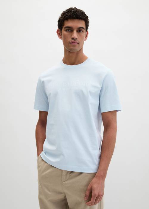 T-shirt regular Calm Blue in vooraanzicht