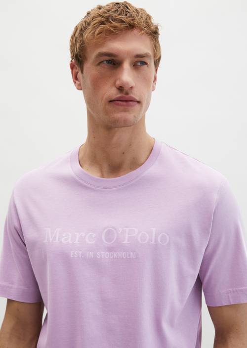 T-shirt regular Scattered Orchid in detailaanzicht