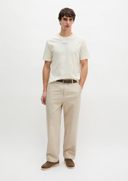 T-shirt regular — White Cotton
