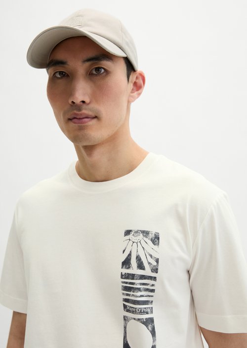 Marc O'Polo T-shirt regular, Heren, wit, Xs, 100% Katoen