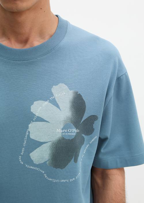 Camiseta suelta Provincial Blue en vista detallada