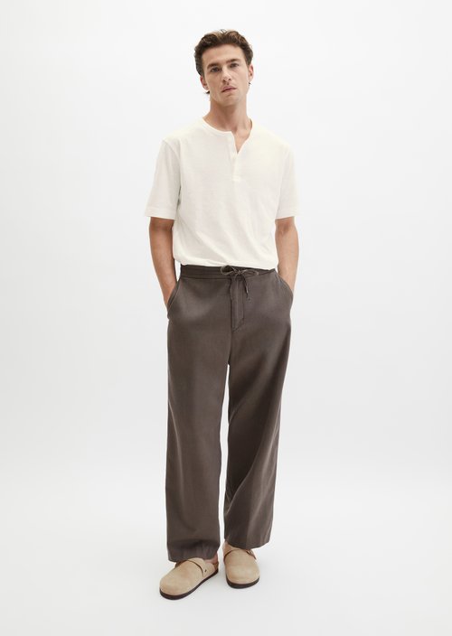 DfC Henley shirt regular — Silky White