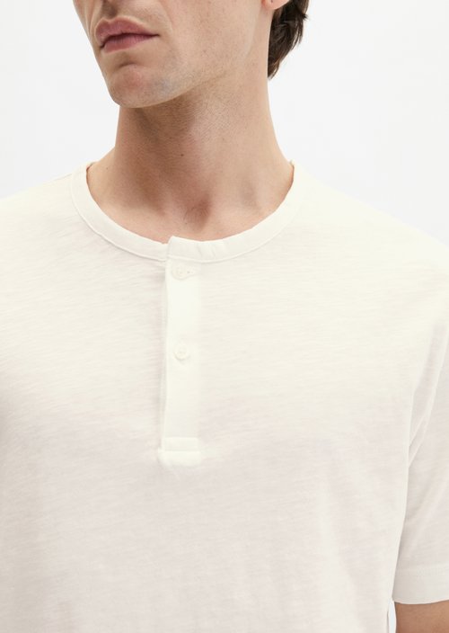 DfC Henley shirt regular — Silky White