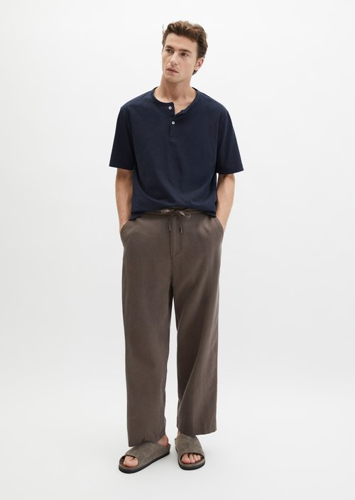 DfC Henley shirt regular — Dark Navy