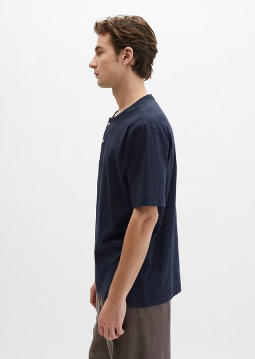 DfC Henley shirt regular — Dark Navy