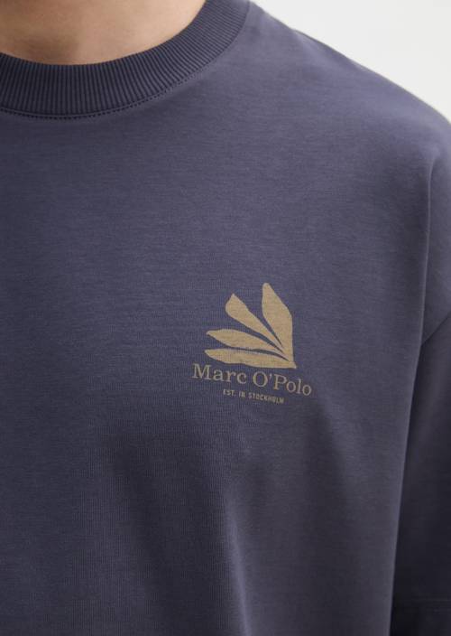 Maglietta sciolta Faded Blue in vista dettagliata