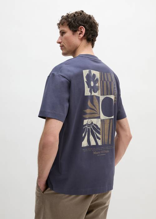 Maglietta sciolta Faded Blue in vista frontale