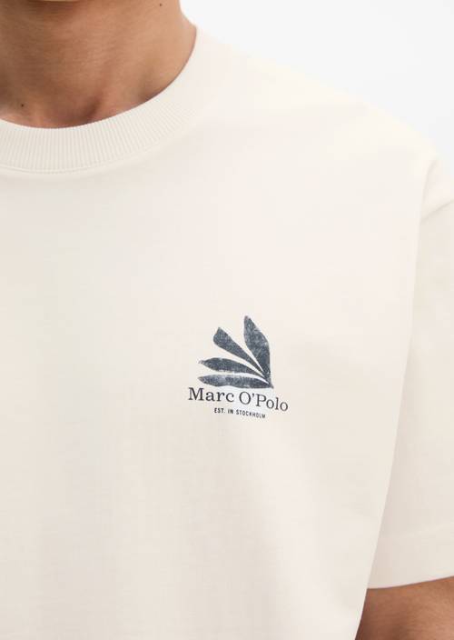 Maglietta sciolta Silky White in vista dettagliata